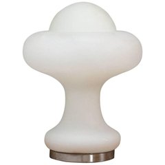 Peill & Putzler Frosted Glass Mushroom Lamp, 1960