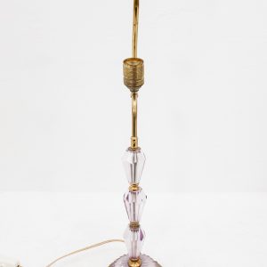 Chrystal and brass table light
