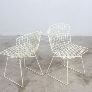 Two metal wire chairs Emu Italy 1970