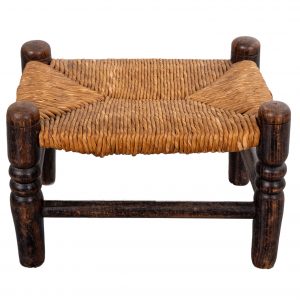 Small rattan foot stool