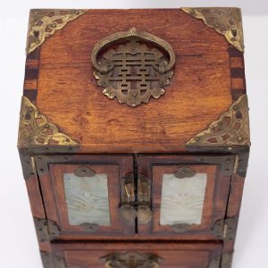 Chinese  rosewood  jewelry box  1960s