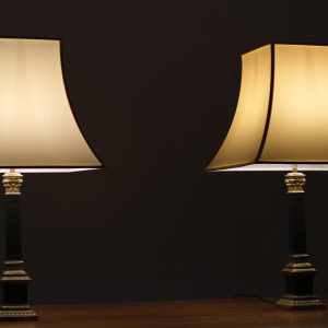 “Loevsky & Loevsky  Classical Greek Colum Table lamps