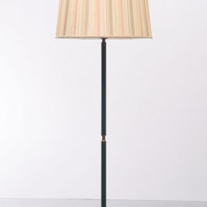 Leather floor lamp  Jacques Adnet  style 1960s