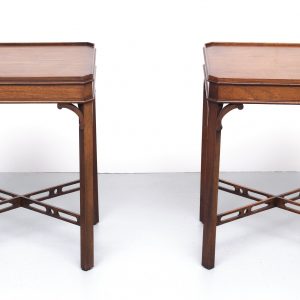 Bevan Funnell Mahogany side tables for  Reprodux England  1960s