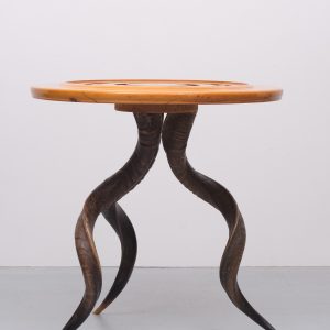 Unique Kudu Horn Side table  African 1970s