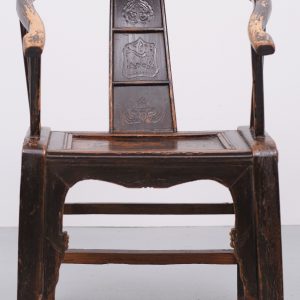 Antique Elm wood horse shoe  armchair  Chinese