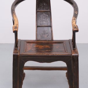 Antique Elm wood horse shoe  armchair  Chinese