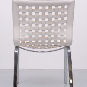 Fasem leather Net chair Giancarlo Vegni  1980s