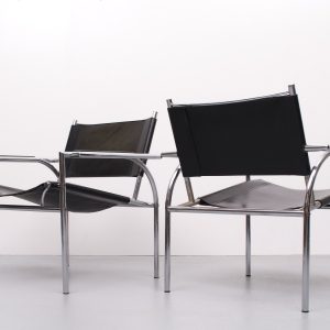 2 Lounge chairs  Leolux Gerard Vollenbrock  1980s