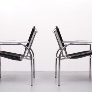 2 Lounge chairs  Leolux Gerard Vollenbrock  1980s