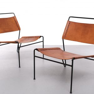Pair of A. Dolleman Chairs for Metz & Co, Netherlands 1950