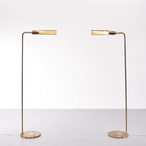 Two Brass floor lamps by Öia  Finland  1960s